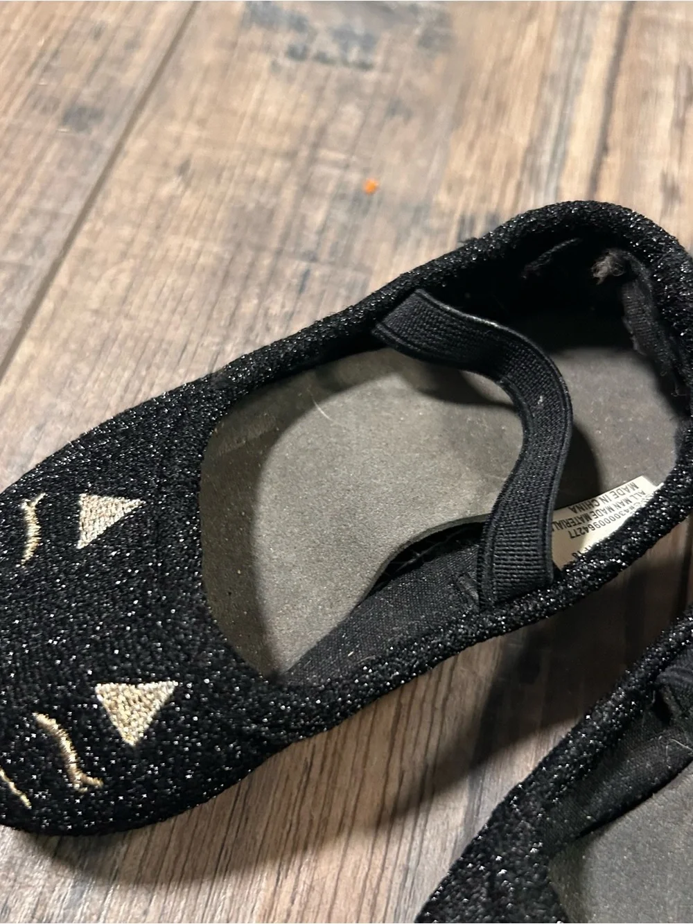 Swiggles Toddler Girls Shoes Size 5 Black Cat  Flats  Glitter